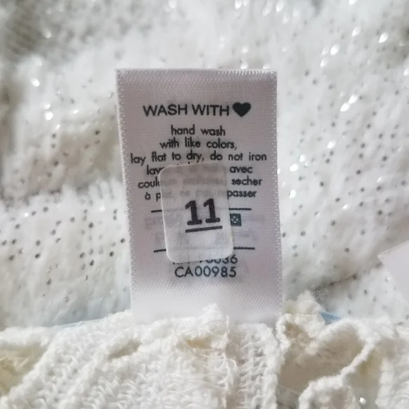 Eberjey Spearhead Sam Shorts Cover-up Crochet White S/M - Picture 12 of 13